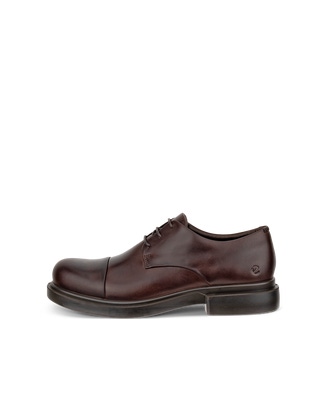 ECCO® Metropole Seoul derbies cuir pour hommes - Brun - Outside