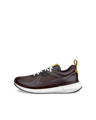 Men's ECCO® Biom 2.2 Leather Gore-Tex Sneaker - Brown - Outside