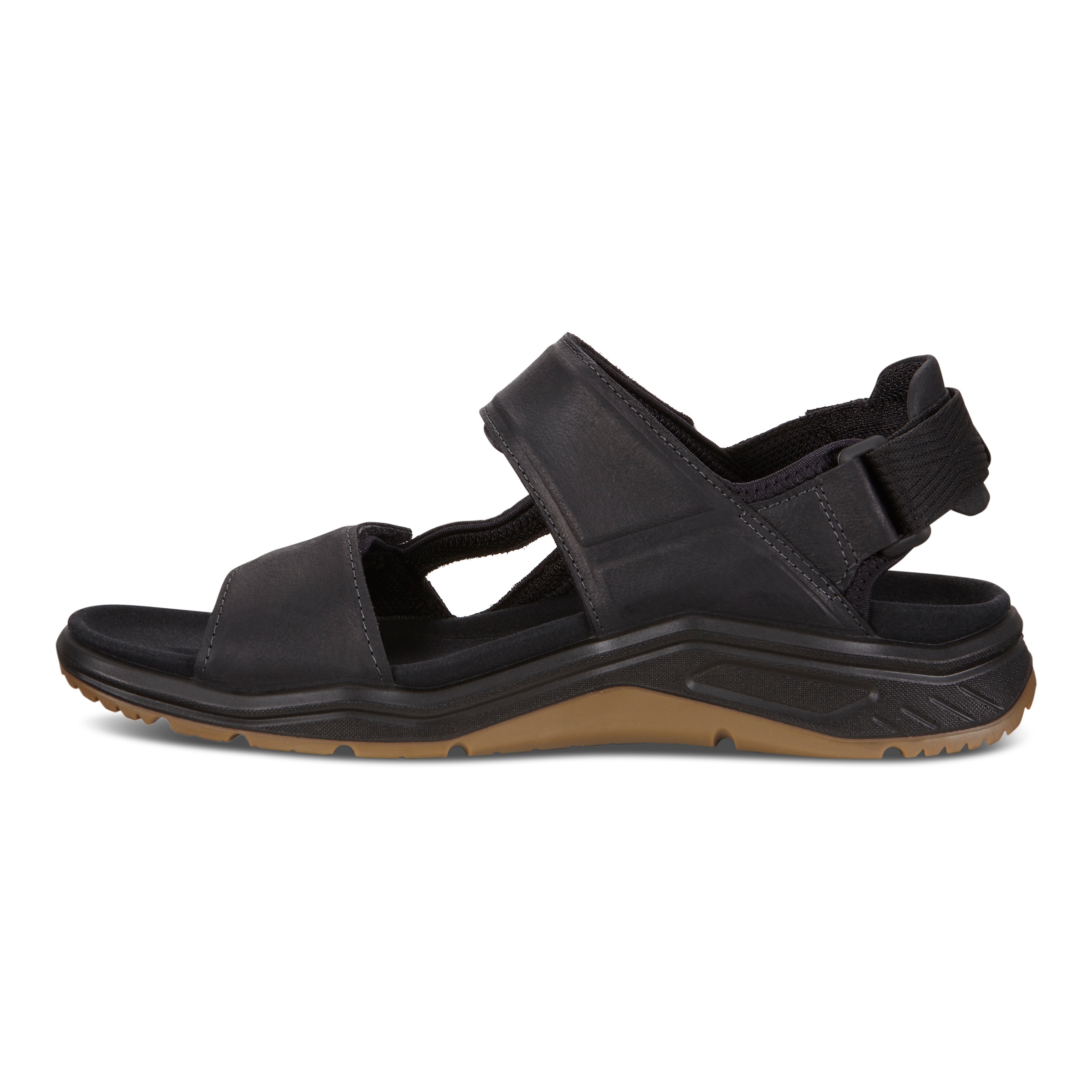 ECCO Men X-trinsic Flat Sandal Leather Strap - Black - Inside