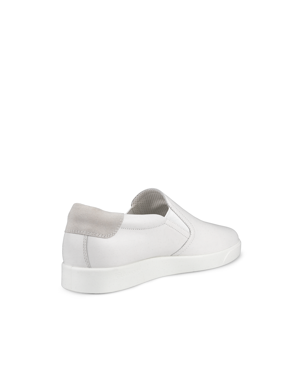 Men's ECCO® Street Lite Leather Slip-On Sneaker - White - Back