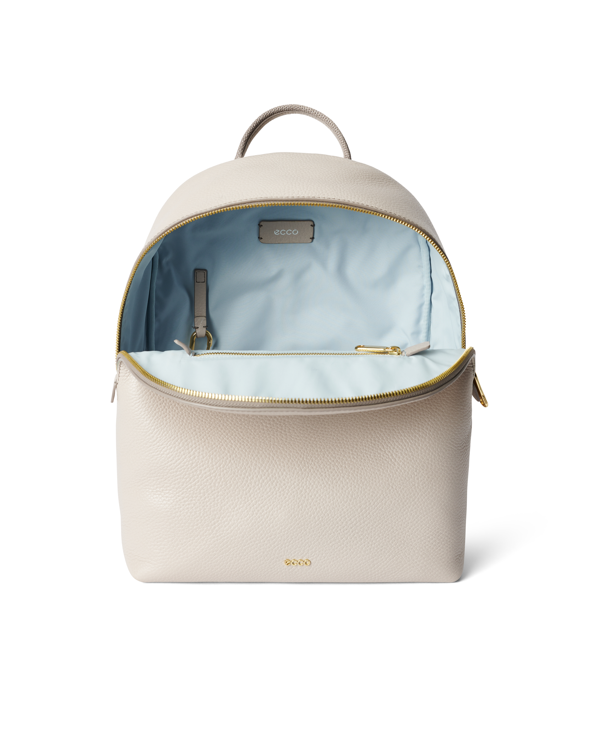 ECCO® Round Pack 가죽 백팩 - Beige - Inside