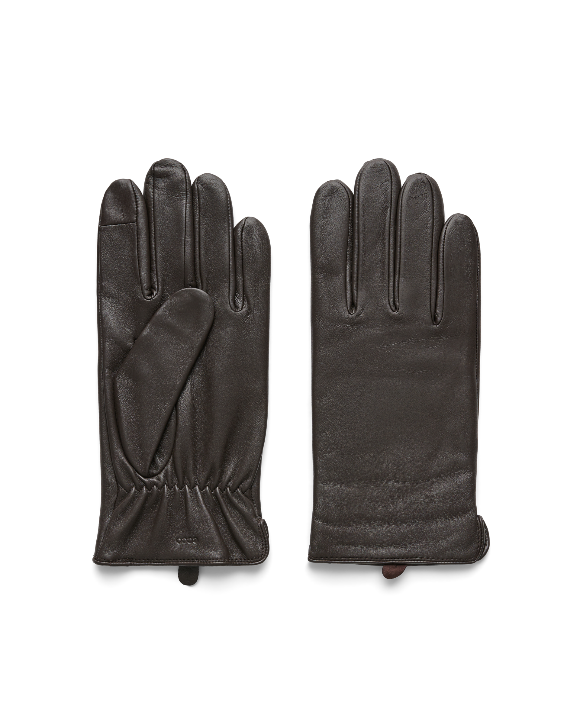 Men's ECCO® Gloves Leather Gloves - Brown - Main