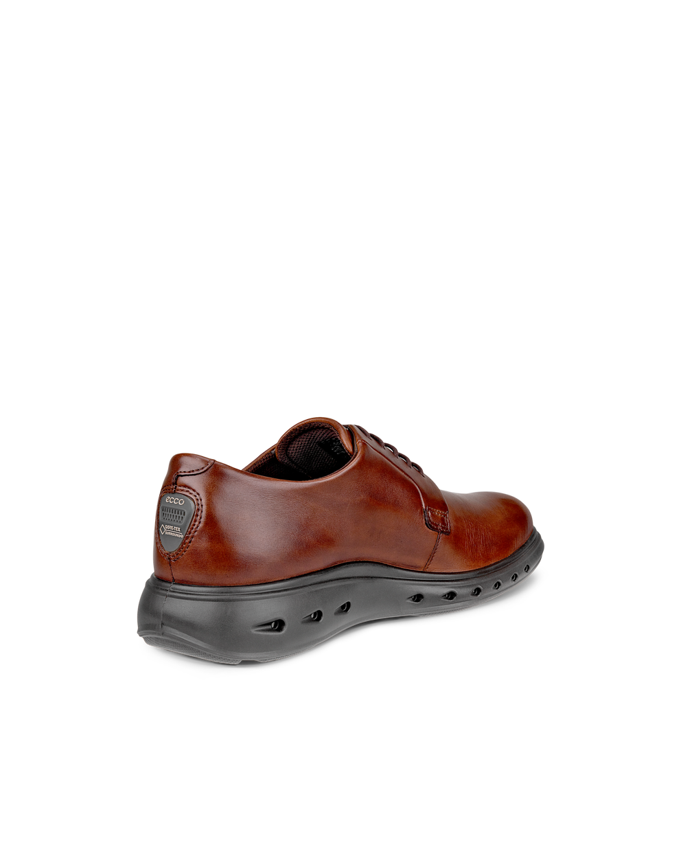 ECCO Men's Hybrid 720 Waterproof Derby Shoes - Brown - Back