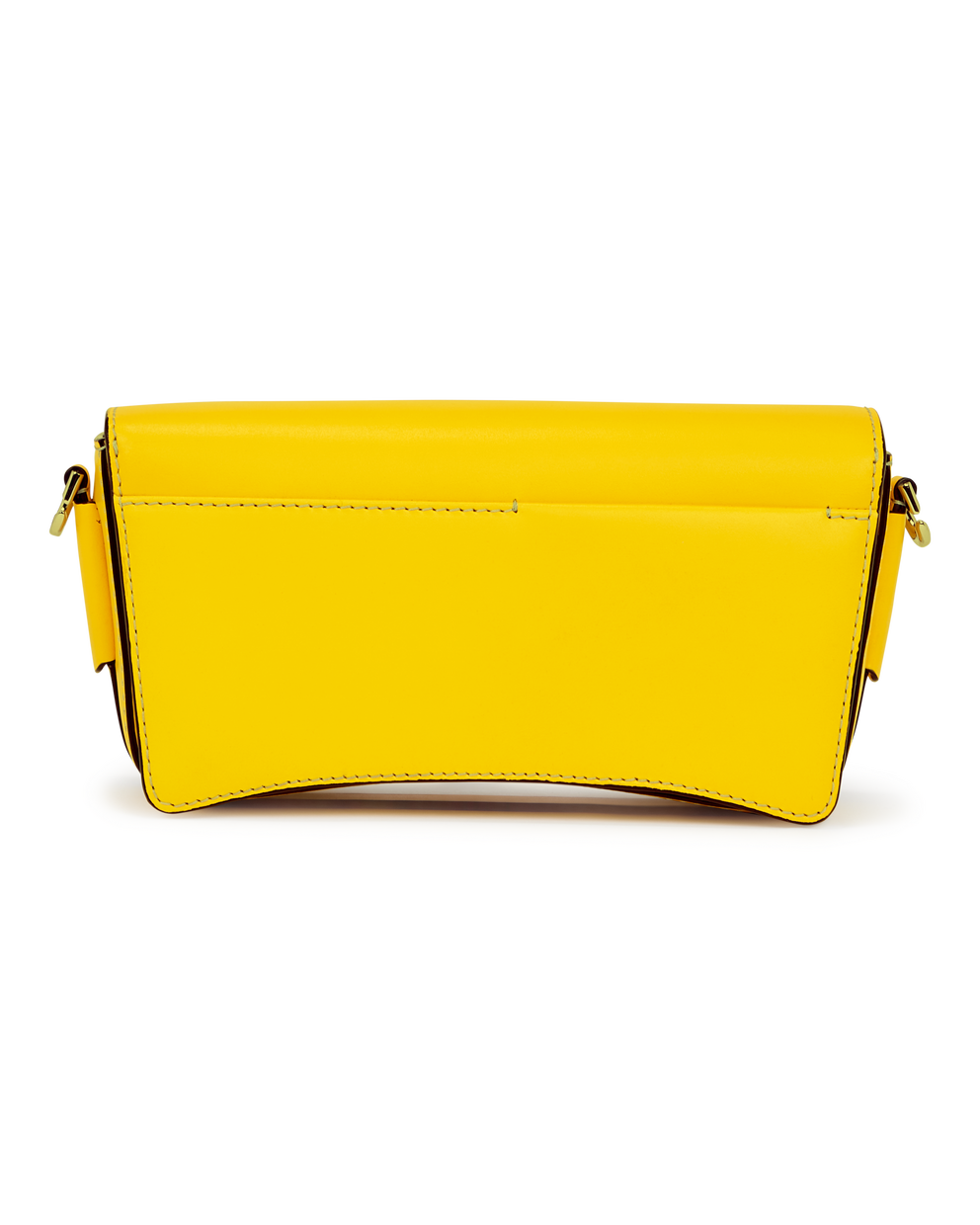 ECCO® Lock Wave Leather Crossbody Bag - Yellow - Back