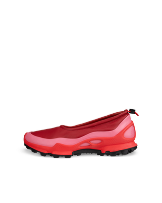 Zapatillas de piel sin cordones ECCO® Biom C-Trail para mujer - Rojo - Outside