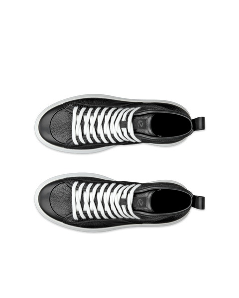 Ecco leather high top sneakers online