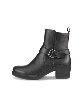 Women's ECCO® Metropole Zurich Leather Waterproof Boot - Black - Outside