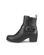 Women's ECCO® Metropole Zurich Leather Waterproof Boot - Black - Outside