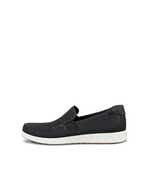 Men's ECCO® S Lite Moc Nubuck Moccasin - Black - Outside