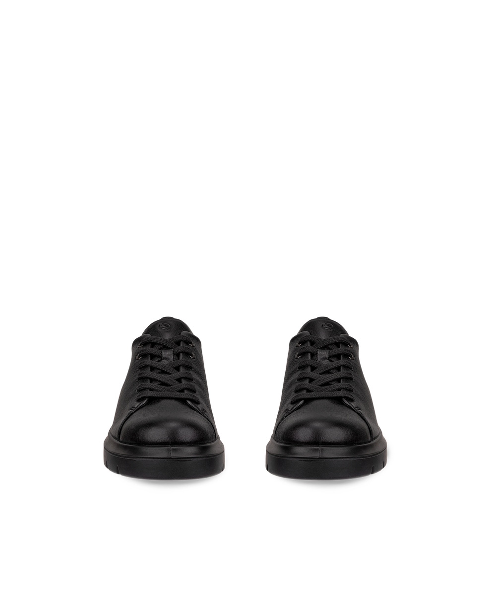 Women's ECCO® Nouvelle Leather Lace-Up Shoe - Black - Front pair