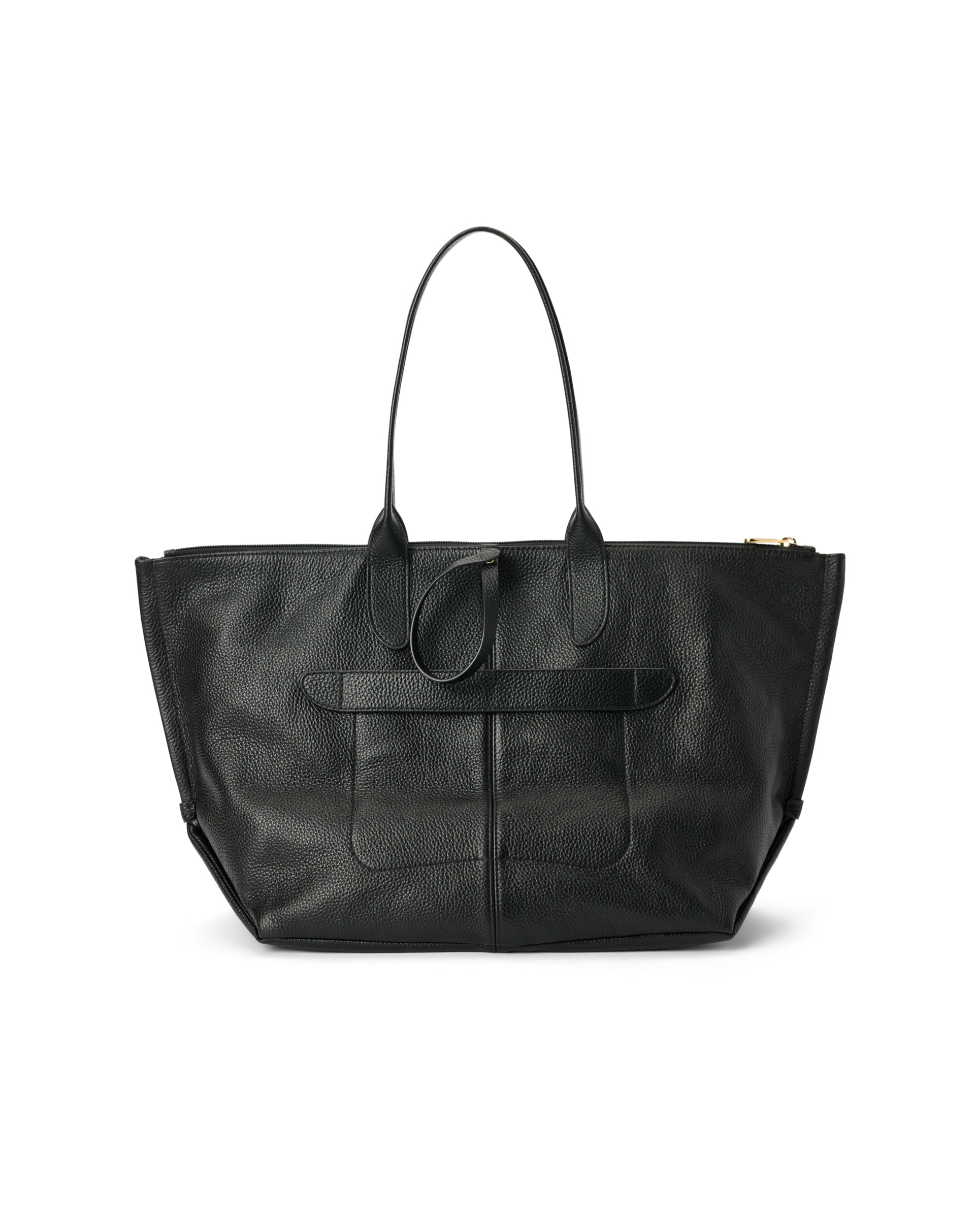 ECCO® Tote kožna duboka prostrana torba - Crna - Back