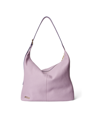 ECCO® Soft Large Pebbled Leather Hobo Bag - Purple - Main