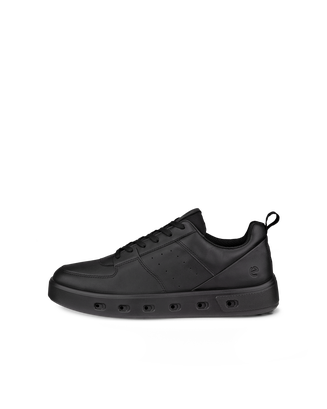 Zapatillas de piel Gore-Tex ECCO® Street 720 para hombre - Negro - Outside