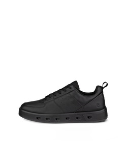 Men's ECCO® Street 720 Leather Gore-Tex Sneaker - Black - Outside