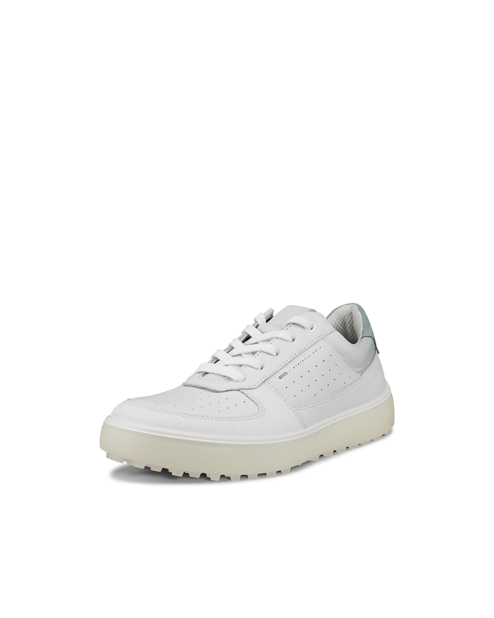 Women's ECCO® Golf Tray Leather Shoe - White - Main