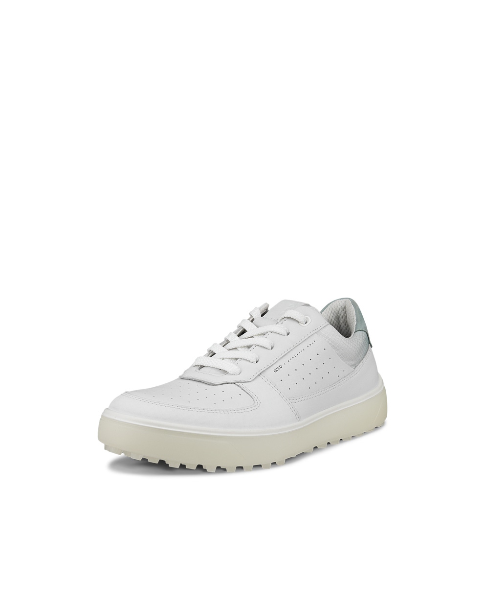 Women's ECCO® Golf Tray Leather Shoe - White - Main