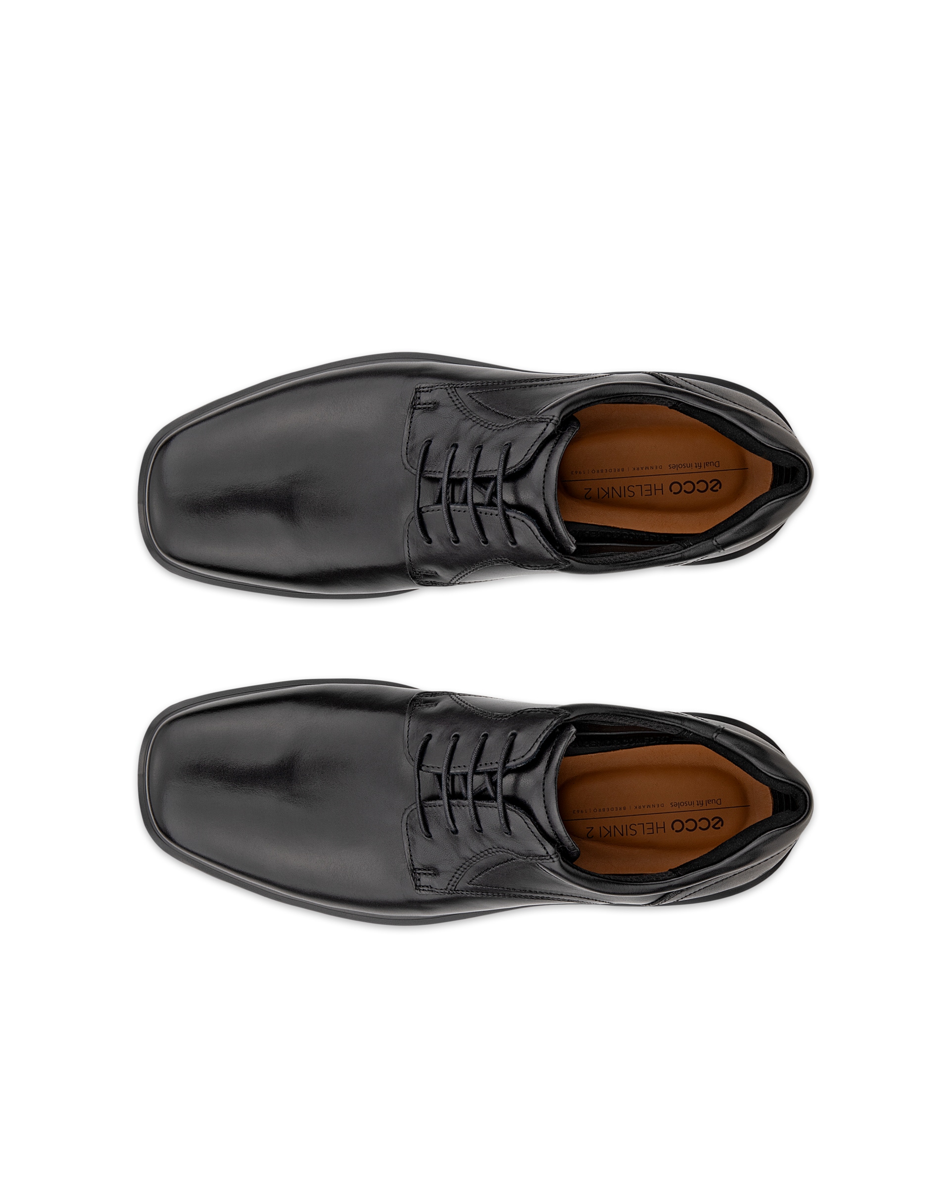 Zapatos Derby de piel ECCO® Helsinki 2 para hombre - Negro - Top left pair