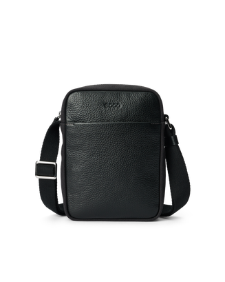 ECCO® Leather Crossbody Bag - Black - Main