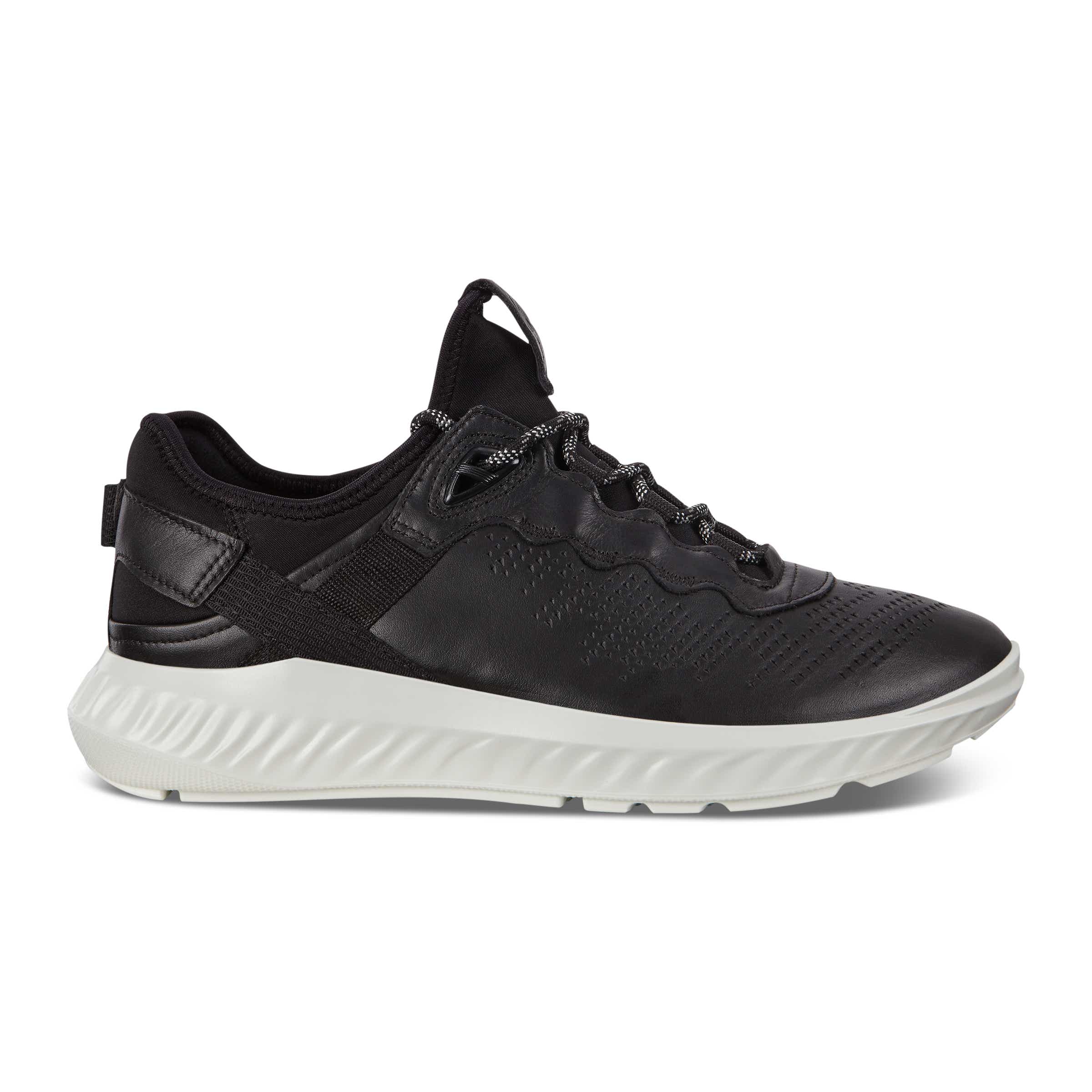 ECCO ST.1 Lite メンズ レザースニーカー - Black - Outside