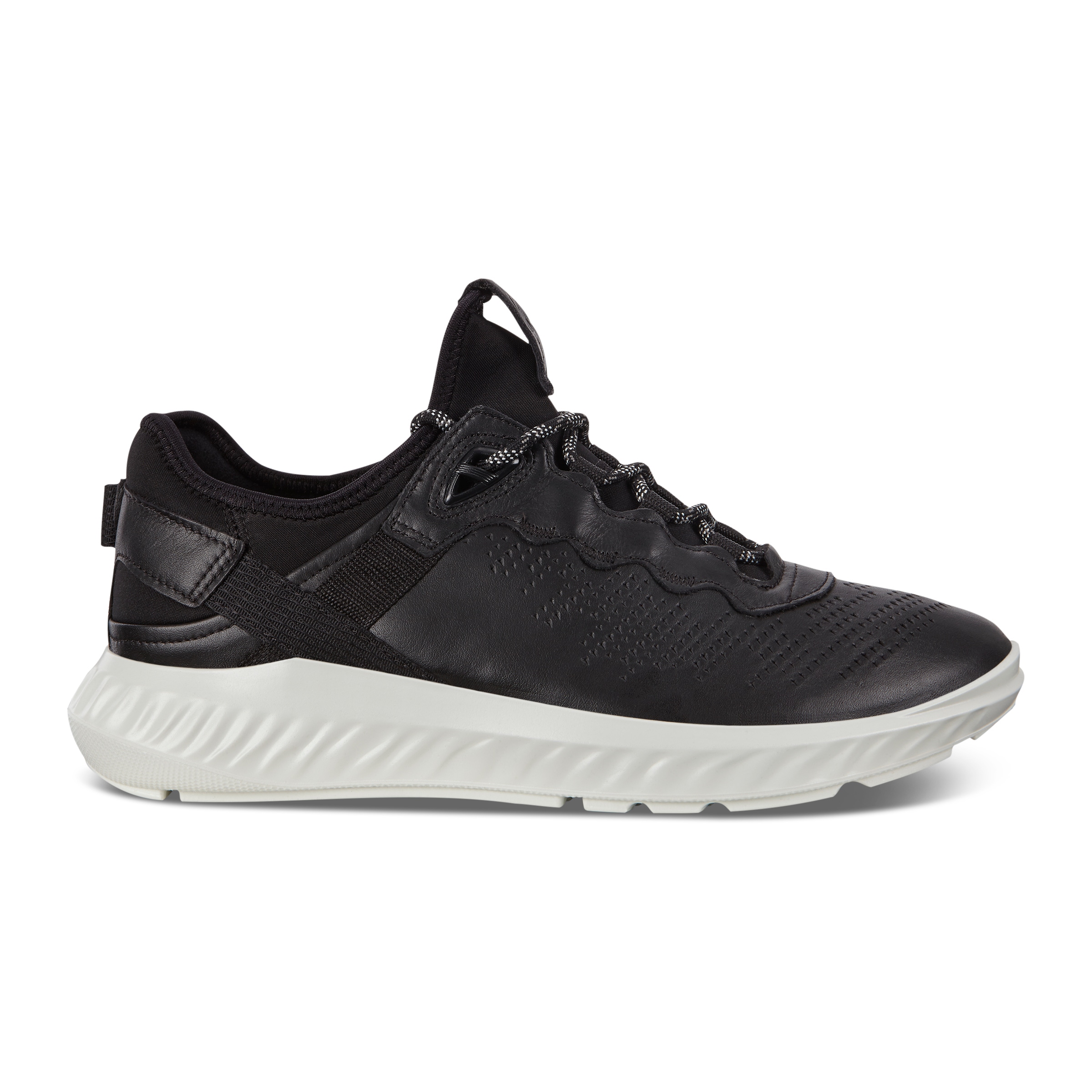 ECCO ST.1 Lite メンズ レザースニーカー - Black - Outside