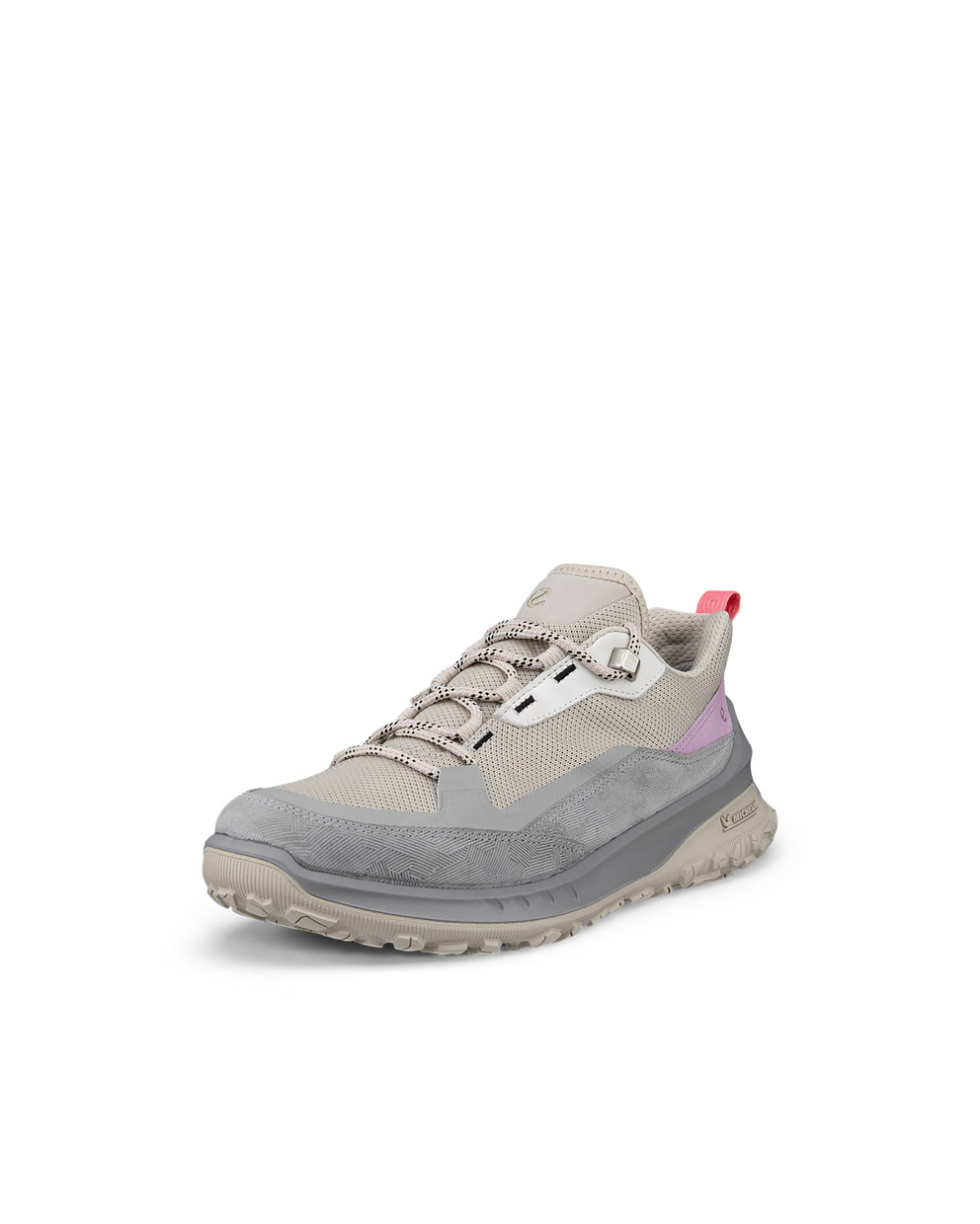 Women's ECCO® ULT-TRN Nubuck Waterproof Hiking Shoe - Grey - Main