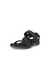 Men's ECCO® Offroad Nubuck Hiking Sandal - Black - Main