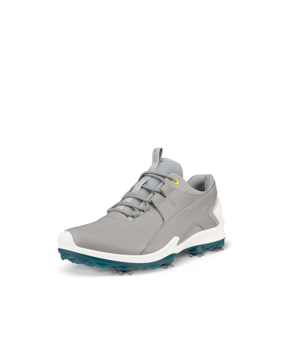 Men's ECCO® Golf Biom Tour Leather Waterproof Golf Spikes - Grey - Main