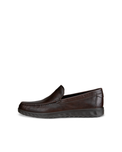 Men's ECCO® S Lite Moc Leather Moccasin - Brown - Outside