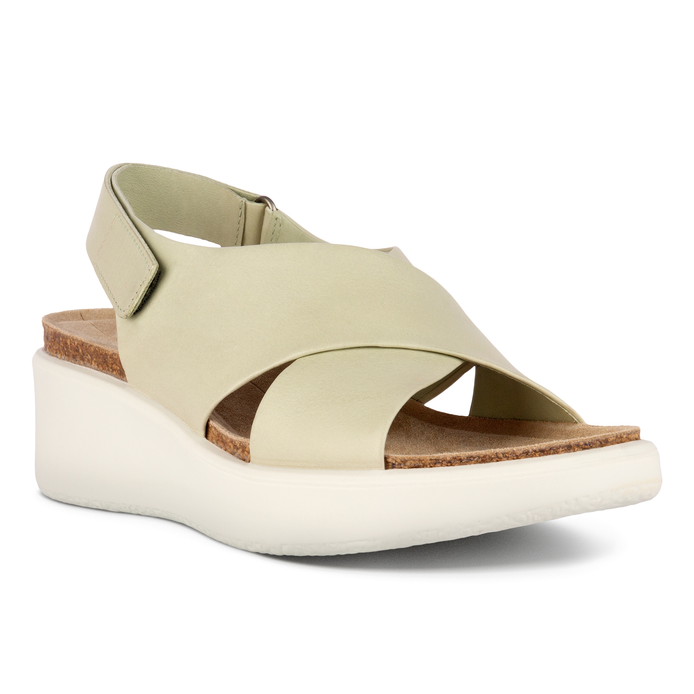 ECCO Women Corksphere Wedge Sandal - Green - Main