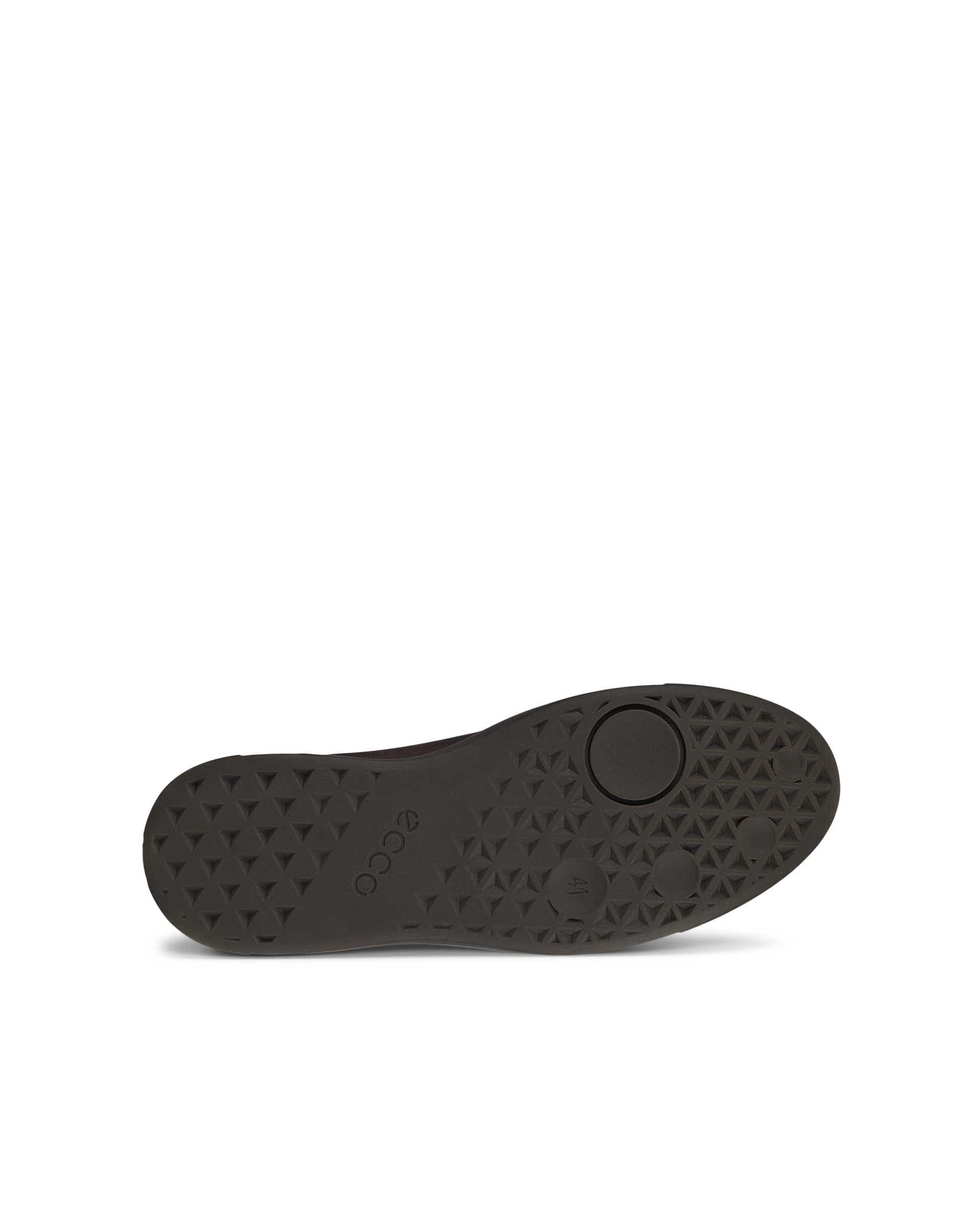 Men's ECCO® Street Tray Nubuck Gore-Tex High-Top Sneaker - Brown - Sole