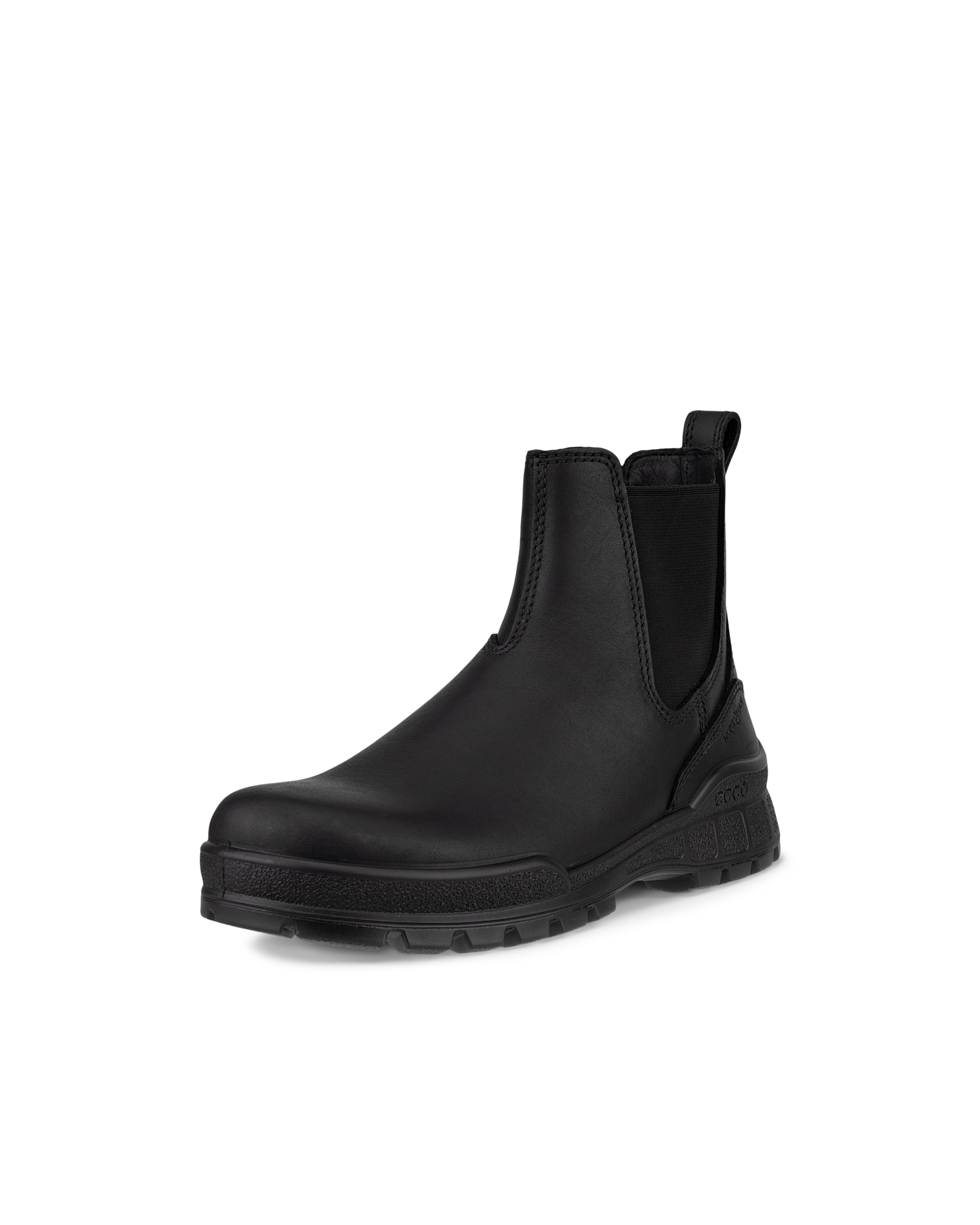 Women's ECCO® Track 25 Leather Chelsea Boot - Black - Main