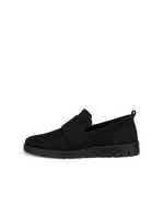 Women's ECCO® Bella Nubuck Loafer - Black - Outside