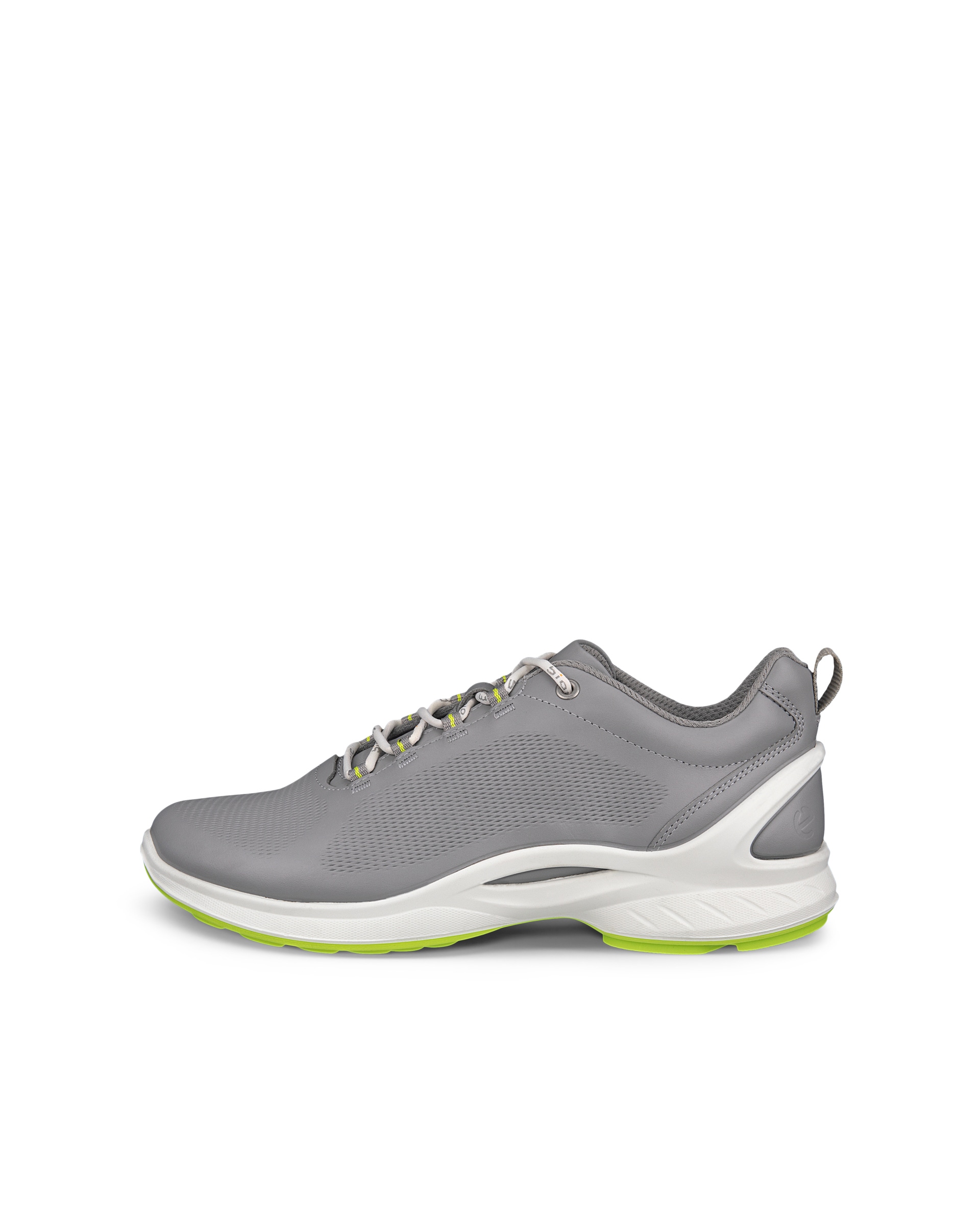 Men's ECCO® Biom Fjuel Leather Outdoor Shoe - Gray - Outside