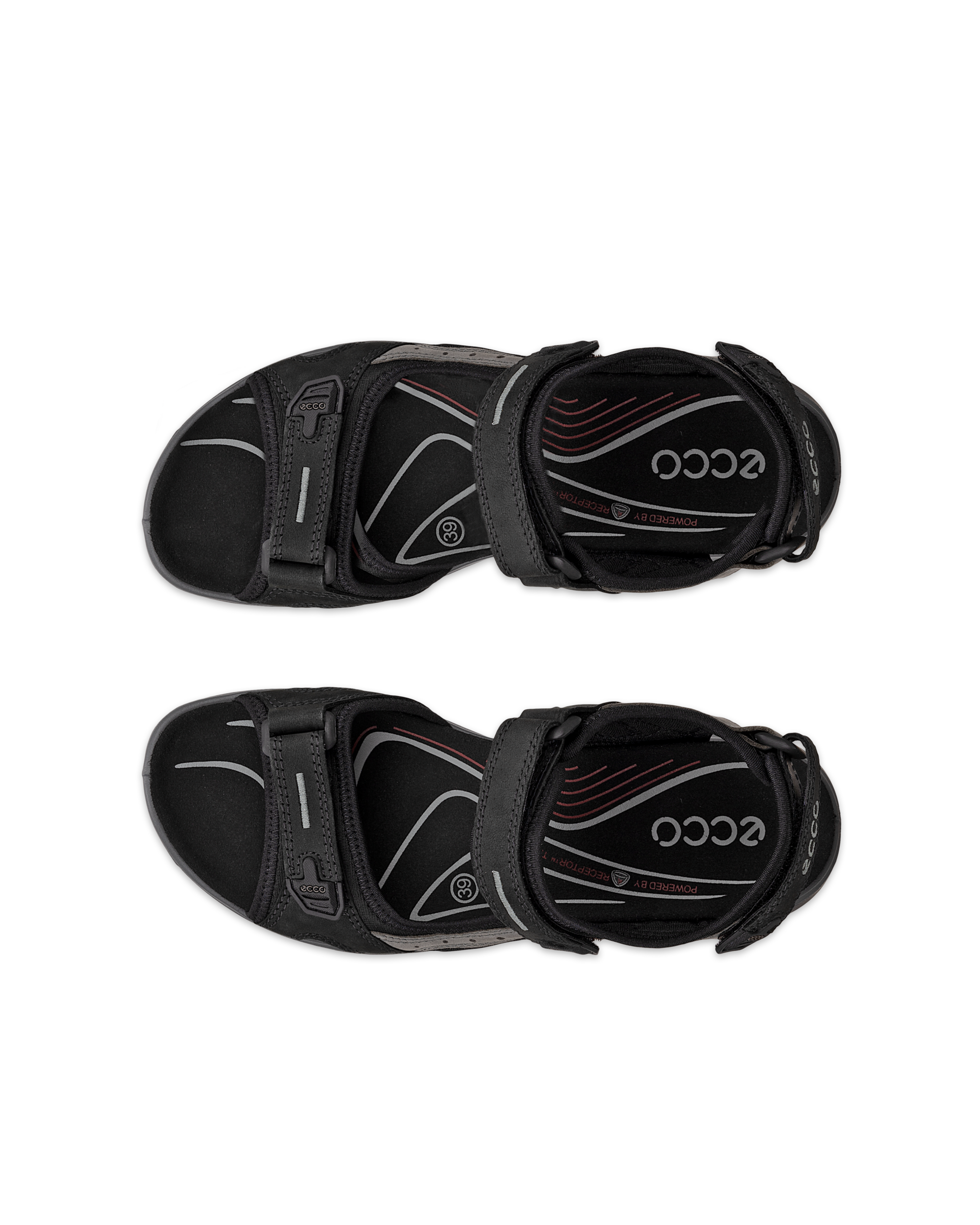 ECCO Women's Offroad Sandals - Black - Top left pair