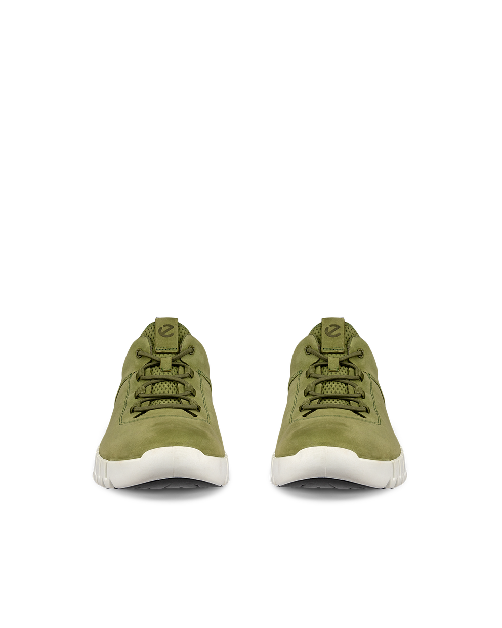 ECCO® Gruuv baskets en nubuck pour homme - Vert - Front pair