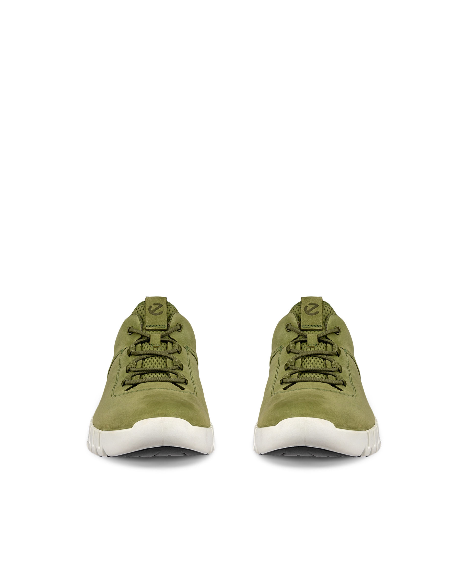 Men's ECCO® Gruuv Nubuck Sneaker - Green - Front pair