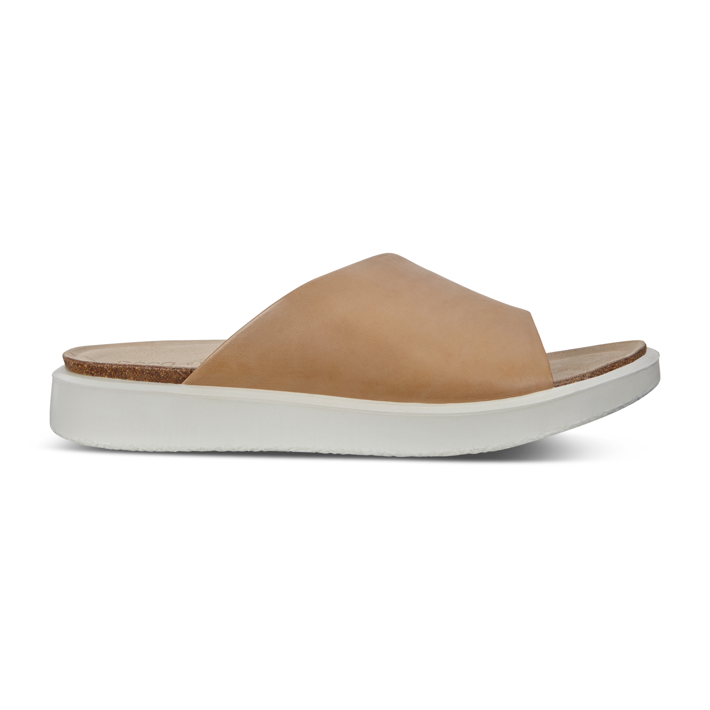 ECCO Corksphere Women's Slip-on Sandals - Beige - Outside
