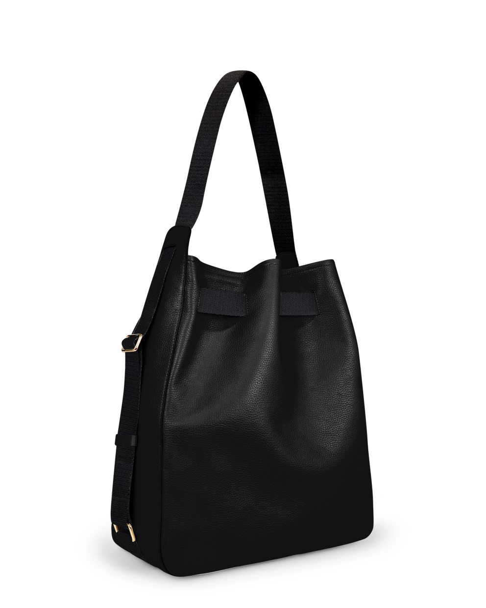 ECCO® Sail Leather Hobo Bag - Black - Back