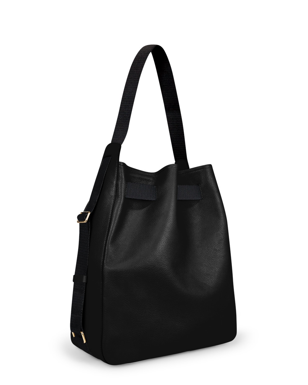 ECCO® Sail Leather Hobo Bag - Black - Back