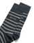 ECCO CLASSIC STRIPE MEN'S MID-CUT SOCK - Grey - Detail-1