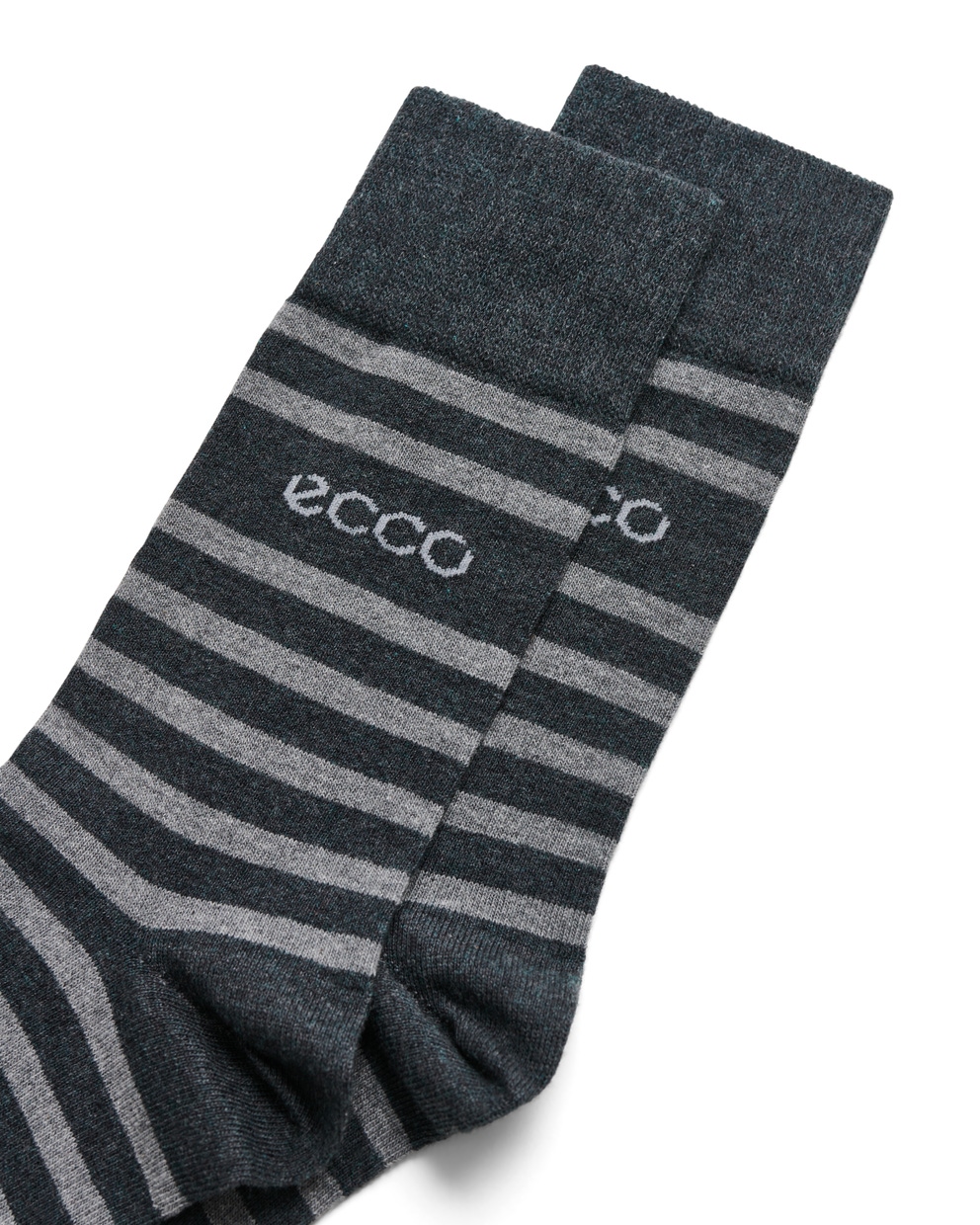 ECCO CLASSIC STRIPE MEN'S MID-CUT SOCK - Grey - Detail-1