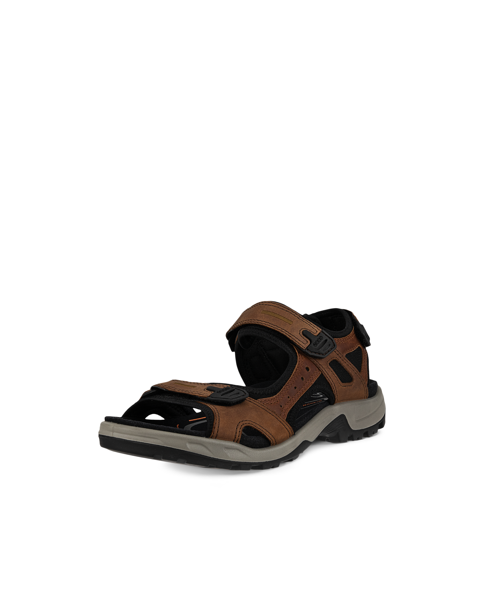 Men's ECCO® Offroad Yucatan Nubuck Walking Sandal - Brown - Main