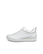 Women's ECCO® BIOM Golf Hybrid Leather Shoe - White - Outside