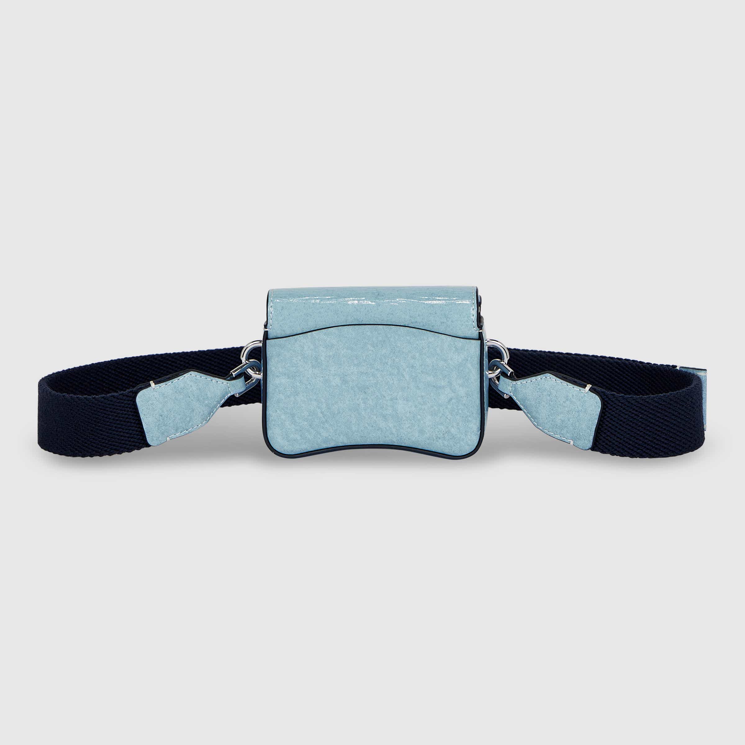 ECCO® Indigo Leather Pinch Crossbody Bag - Blue - Back