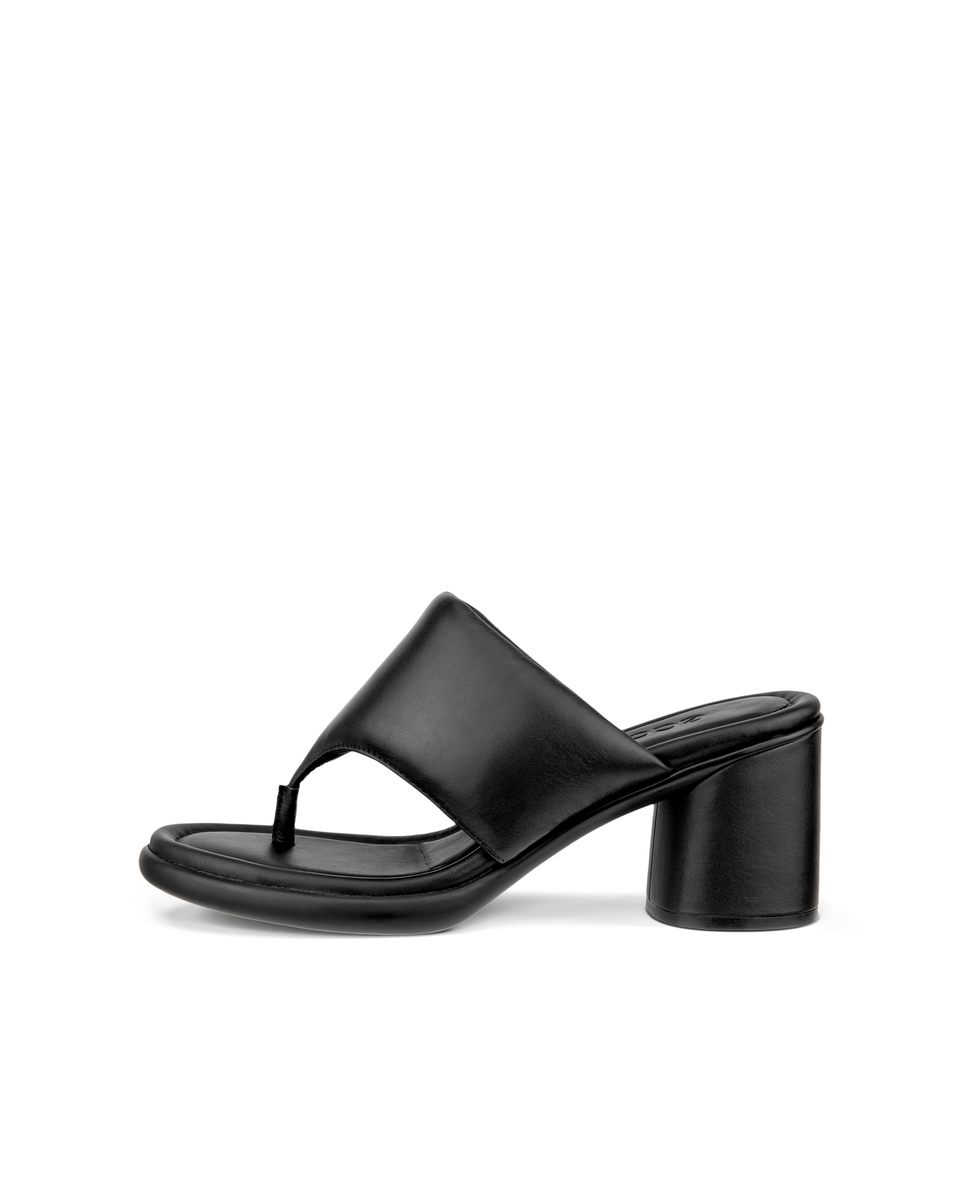 Sandalias de piel con tacón ECCO® Sculpted Sandal LX 55 para mujer - Negro - Outside