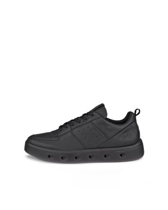 Women's ECCO® Street 720 Leather Gore-Tex Sneaker - Black - Outside