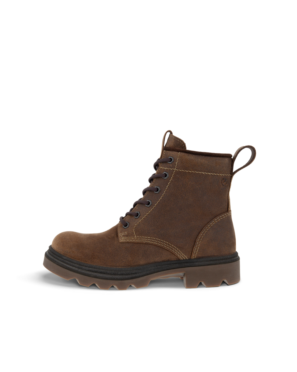 Women's ECCO® Grainer Suede Waterproof Lace-Up Boot - Brown - Outside