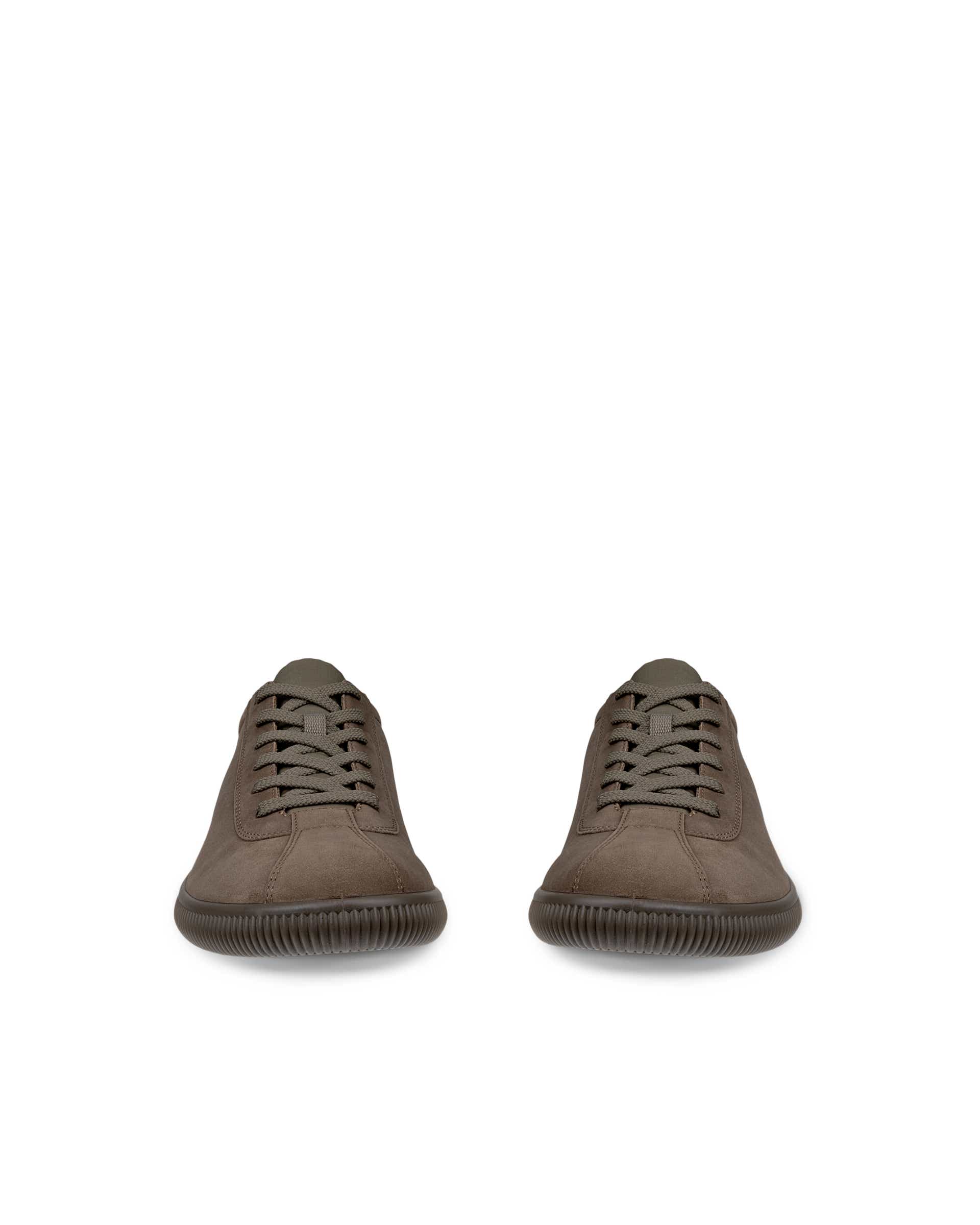 Pánské nubukové tenisky ECCO® SOFT ZERO - Hnědá - Front pair
