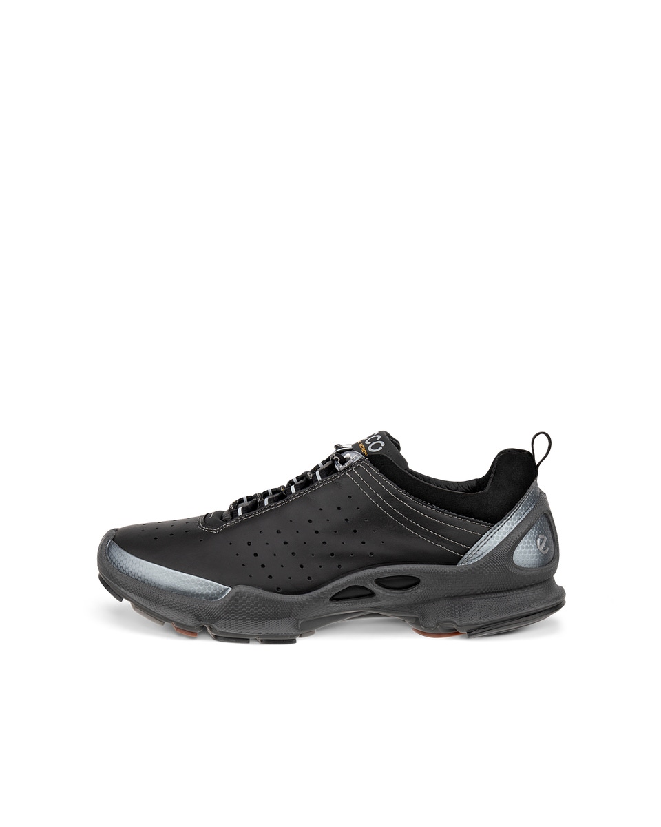 ECCO Biom C Low baskets de plein air en cuir pour femme Noir