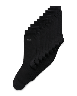 ECCO Classic Mid-cut 5-pack Ankle Socks Black - Must - Main